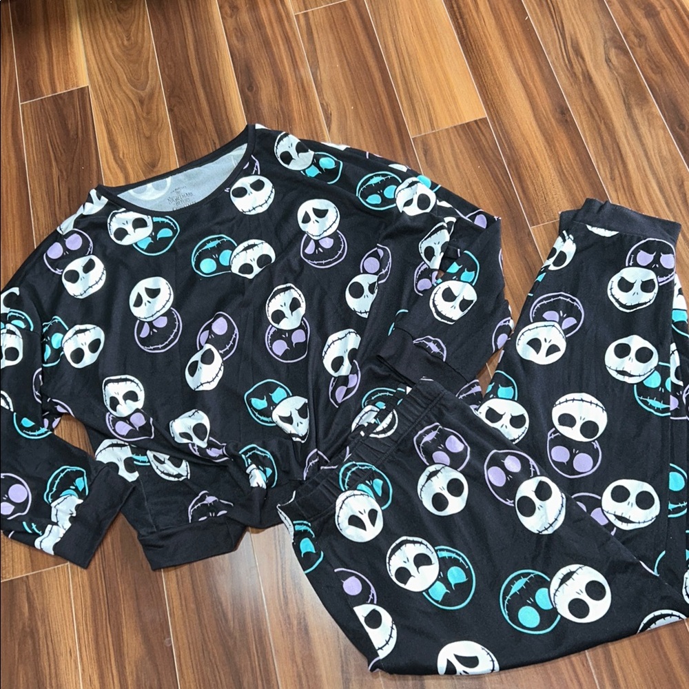 3X Disney Nightmare before Christmas stretchy knit pajama set